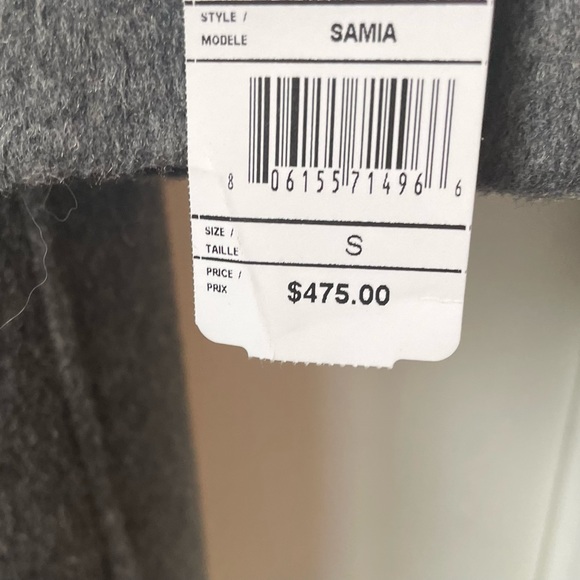 NWT Soia & Kyo double face wool-blend wrap coat, gray, worn by Taylor Swift, S - Picture 10 of 10